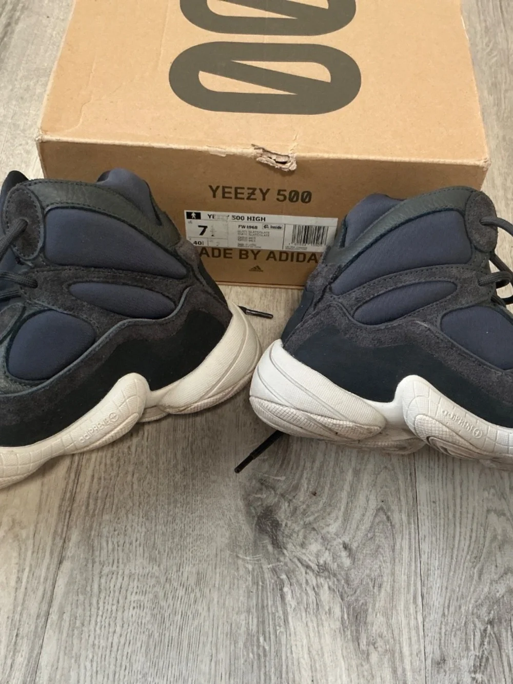 Authentic Adidas Yeezy 500 High Slate